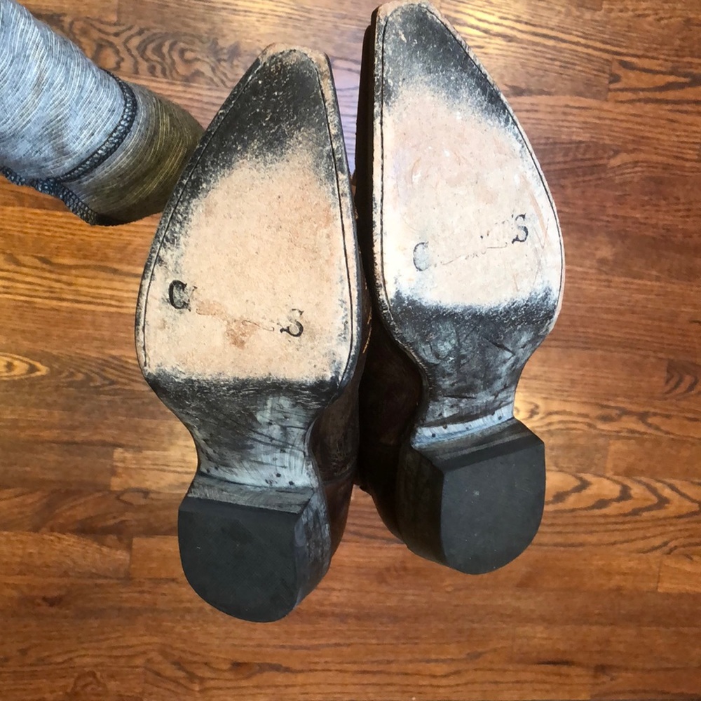 Cavenders Leather Cowboy Boots - Picture 6 of 8